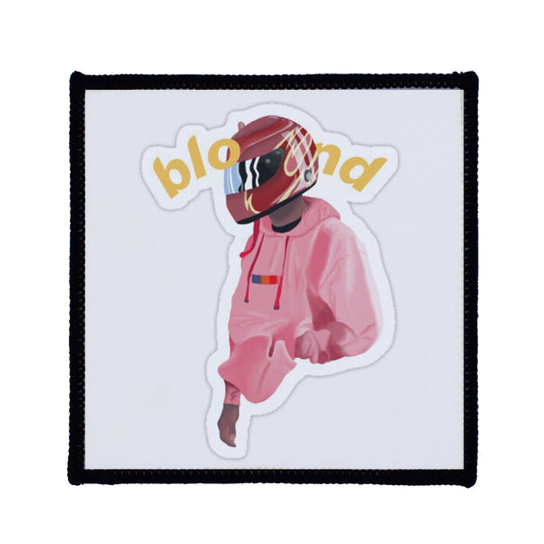 frank ocean motorcycle helmet Frank Ocean Blond Helmet Cartoon Sew On Badge – Badges and Patches