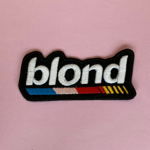 Nascar Blond Embroidered Iron-On Patch
