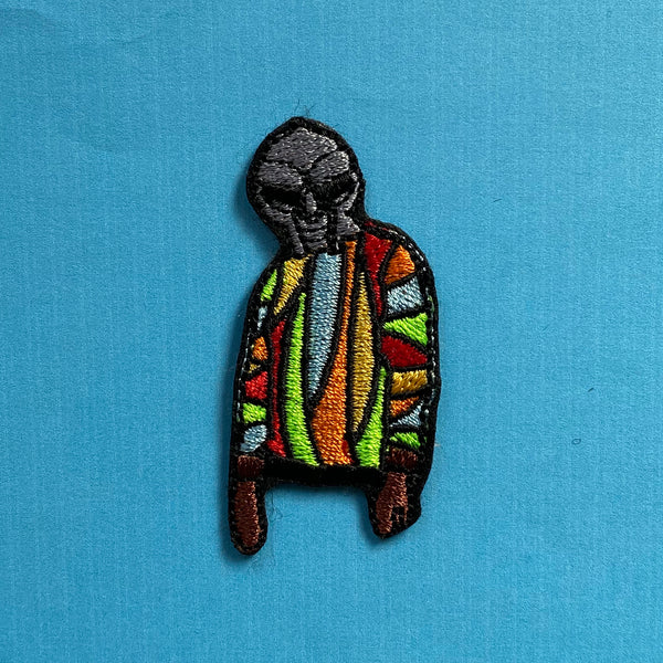 Biggie Coogie Doom Mask Embroidered Iron-On Patch