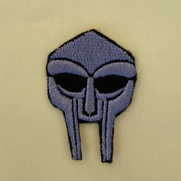 MF Doom Badge Embroidered Iron-On Patch