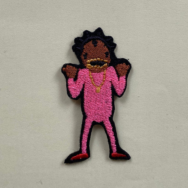 Kodak Black Cartoon Embroidered Iron-On Patch