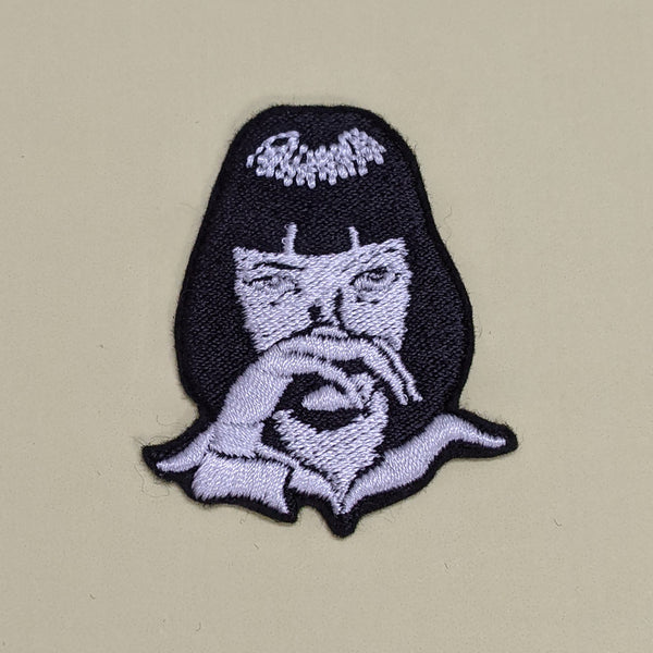 Pulp Fiction Mia Wallace Embroidered Iron-On Patch