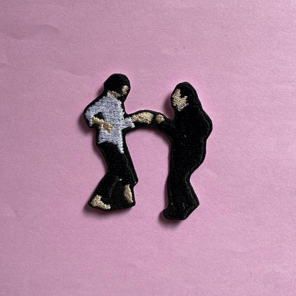 Pulp Fiction Dance Embroidered Iron-On Patch