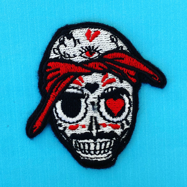 Tupac Dead Rappers Day of the Dead Embroidered Iron-On Patch