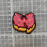 Wu Donut Pink Embroidered Iron-On Patch