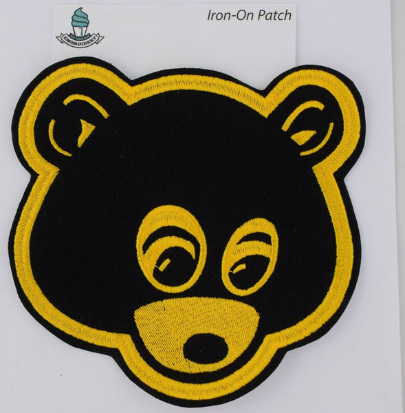 Kanye West Large Retro Dropout Bear Embroidered Iron-On Patch