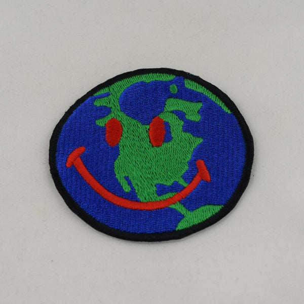 Large Astroworld Smile Embroidered Iron-On Patch