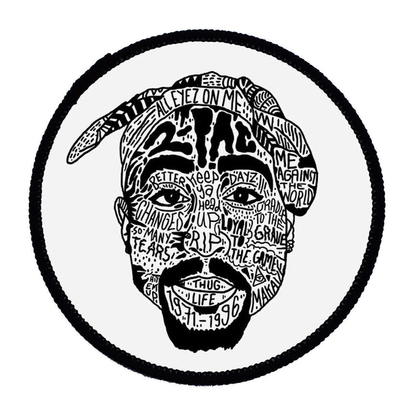 Tupac RIP Sew On Badge