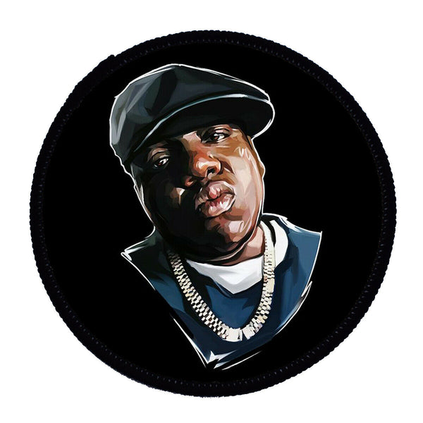 Notorious BIG Biggie Sketch Sew On Badge