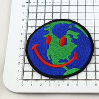 Large Astroworld Smile Embroidered Iron-On Patch
