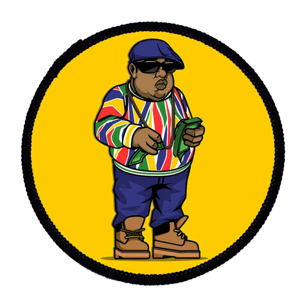 Notorious BIG Money Cartoon Sew On Badge