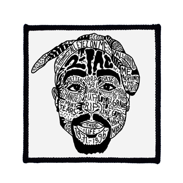Tupac RIP Sew On Badge