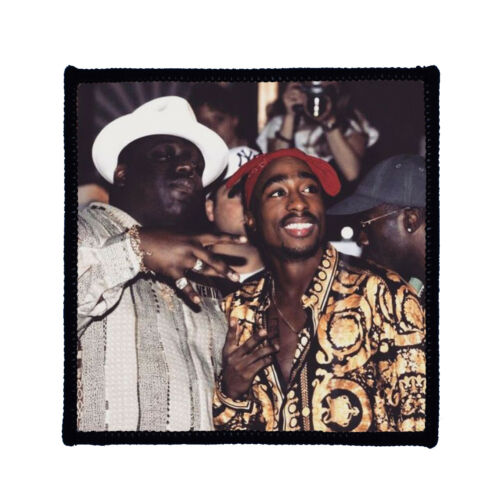 Biggie Tupac Hip Hop Photo Sew On Badge